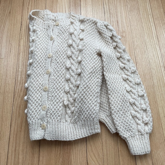 Vintage Handmade Cardigan Wool - Picture 6 of 7